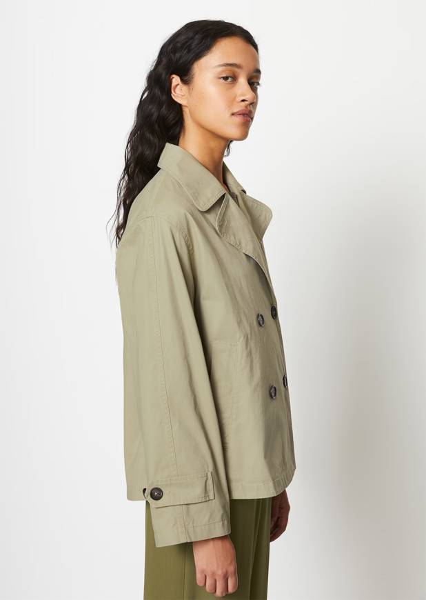 Please Jeans MARCO POLO SHORT TRENCH - STEAMED SAGE Promozione Limitata
