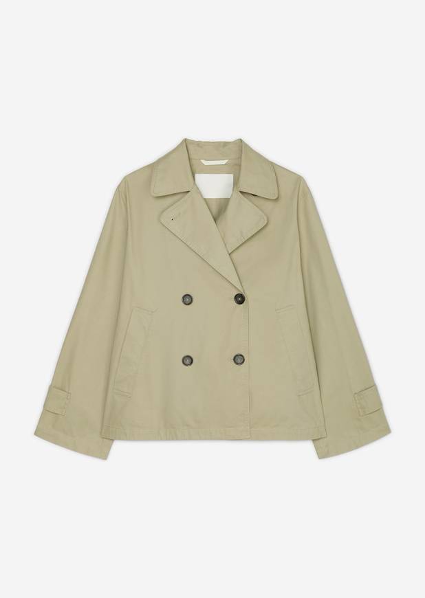Please Jeans MARCO POLO SHORT TRENCH - STEAMED SAGE Promozione Limitata