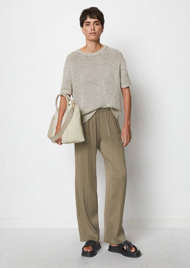 Please Jeans MARCO POLO PANTS FLUENT JOGGER - MILKY BROWN