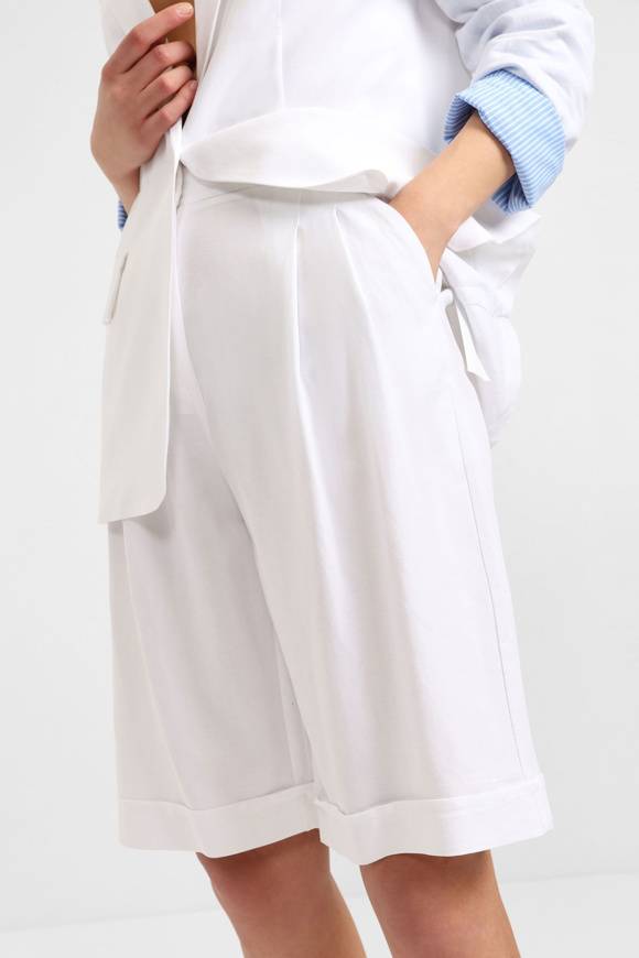 Please Jeans PLEASE BERMUDA SHORTS - D0H 000 - WHITE Grandi sconti
