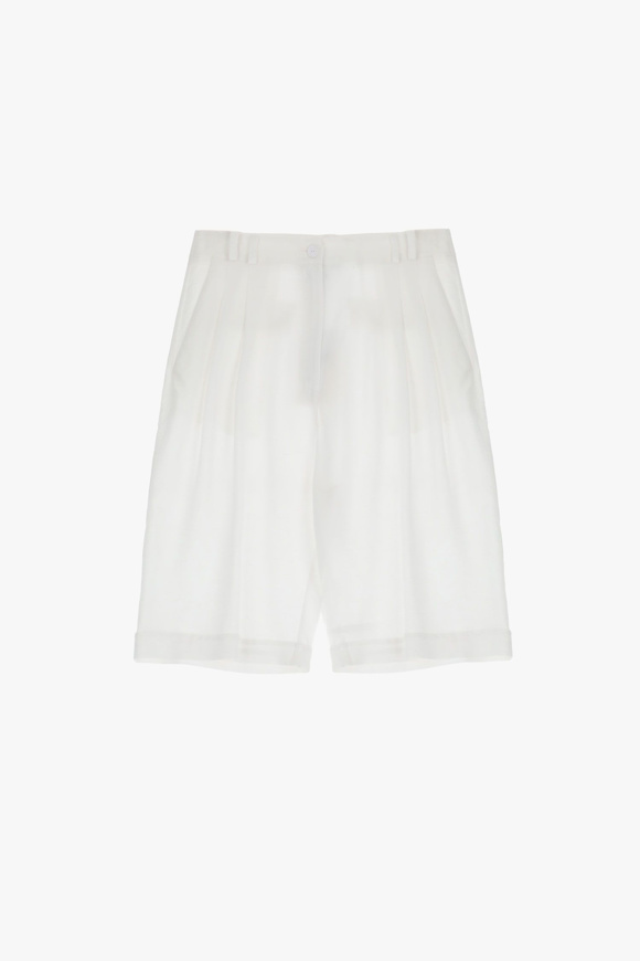 Please Jeans PLEASE BERMUDA SHORTS - D0H 000 - WHITE Grandi sconti