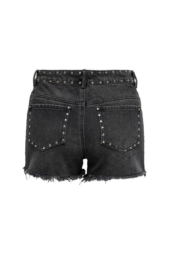 Please Jeans ONLPACY HW STUDDED DENIM SHORTS - 152 006 BLACK DENIM 2025