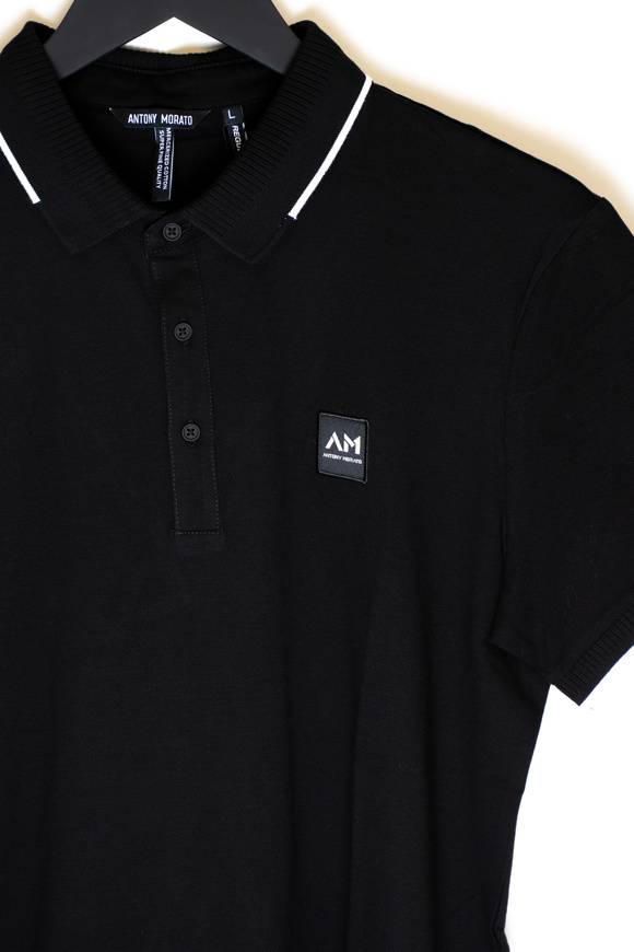 Please Jeans ANTONY MORATO POLO REGULAR - NERO Italy