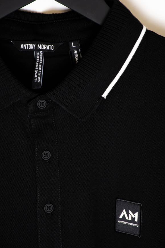 Please Jeans ANTONY MORATO POLO REGULAR - NERO Italy