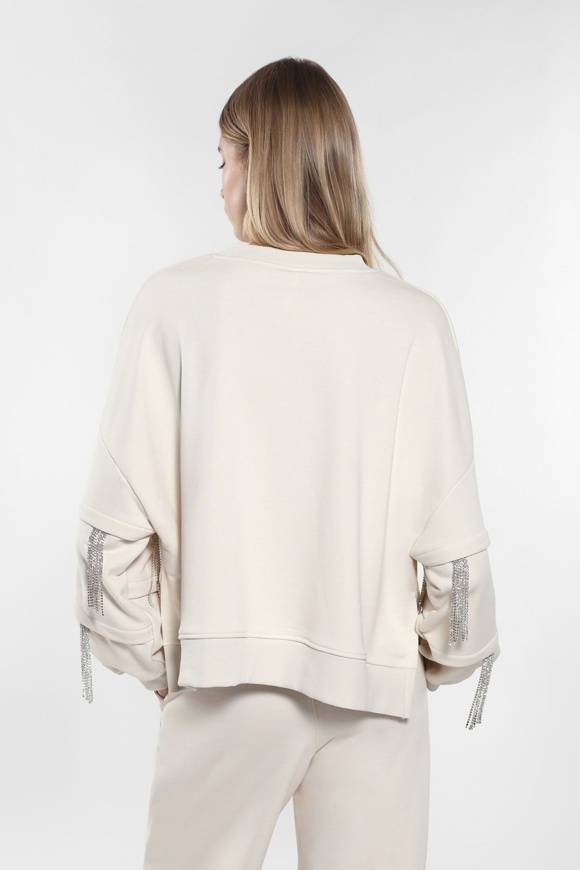 Please Jeans IMPERIAL SWEATSHIRT OVERSIZE - FG3 APL - ICE Nuovo
