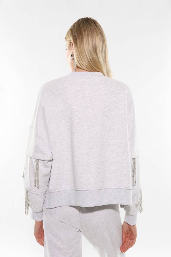 Please Jeans IMPERIAL SWEATSHIRT - FG3 APL - GREY Vendita