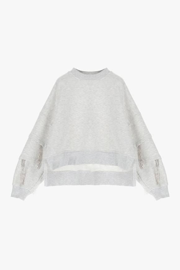 Please Jeans IMPERIAL SWEATSHIRT - FG3 APL - GREY Vendita
