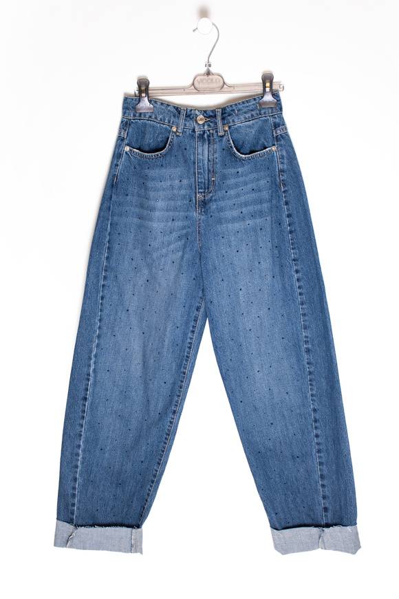 Please Jeans VICOLO DENIM JEANS GLITTER - DB5 191 - BLUE DENIM Fino al 60% di sconto