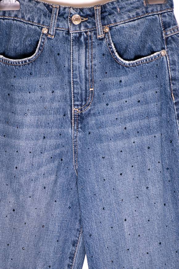 Please Jeans VICOLO DENIM JEANS GLITTER - DB5 191 - BLUE DENIM Fino al 60% di sconto