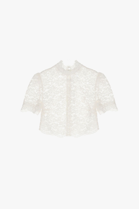 Please Jeans IMPERIAL CROPPED SHIRT - CMA HSC - LATTE Sottocosto
