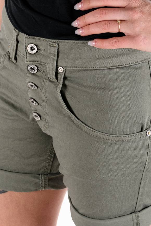 Please Jeans PLEASE – SHORTS P88 N3N - MILITARE In Vendita