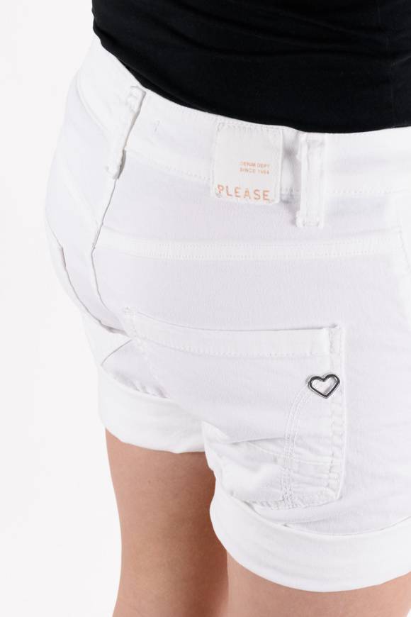 Please Jeans PLEASE – SHORTS P88 N3N - BIANCO OTTICO Saldi