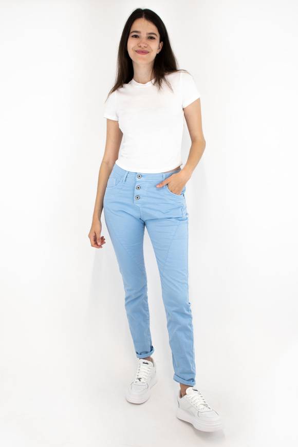 Please Jeans PLEASE TROUSERS - P78 N3N - CLEAR SKY Vendita Economica