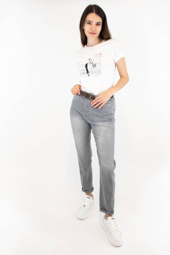 Please Jeans PLEASE T-SHIRT - T76 323 - WHITE Qualità