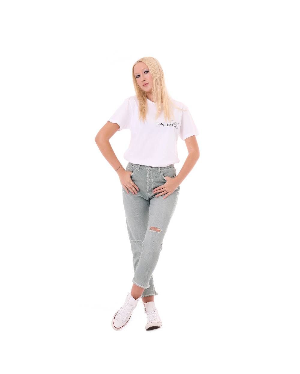 Pop84 T-shirt POP84 'Today I Feel Beautiful' Affare Del Giorno