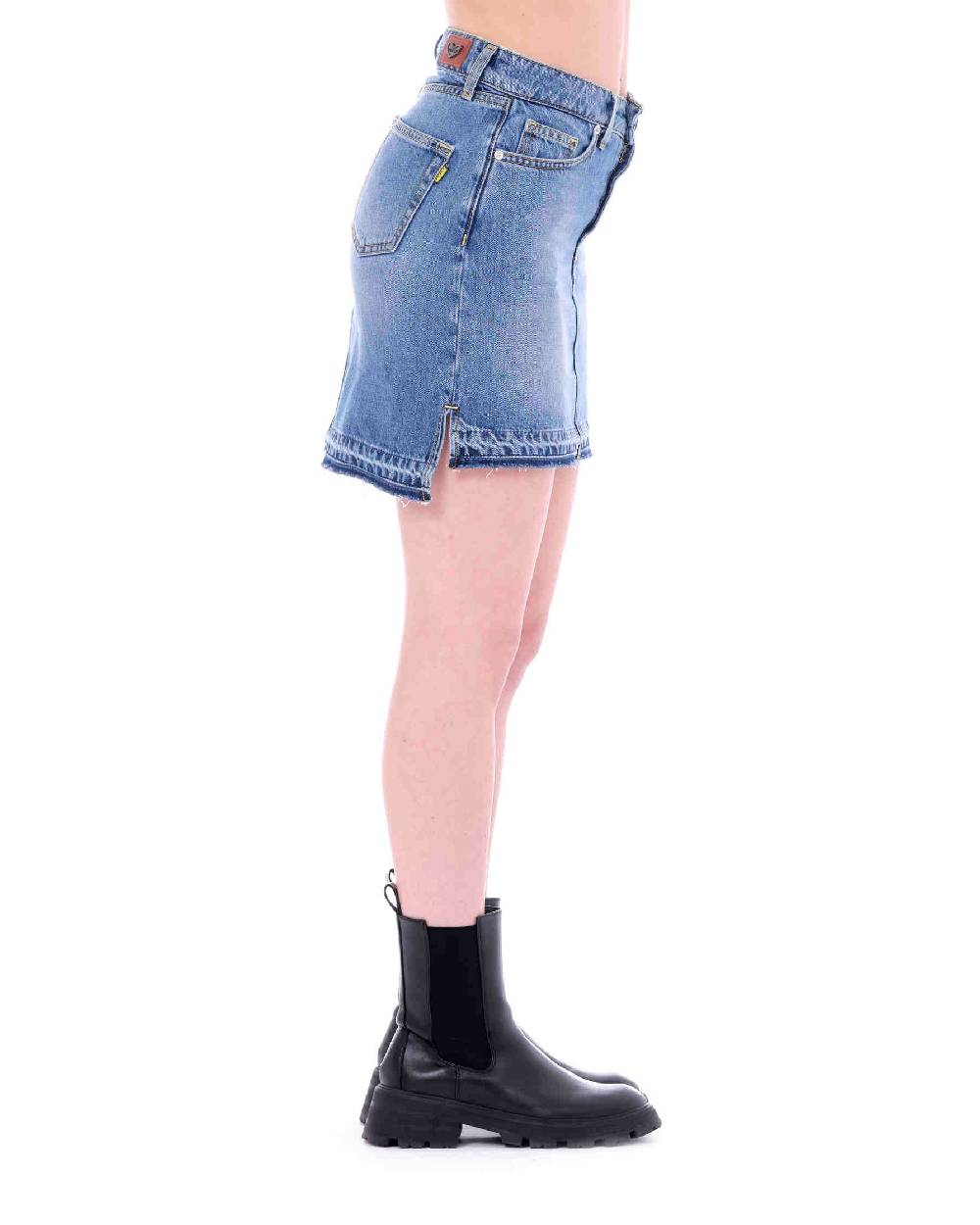 Pop84 Gonna jeans vita alta Sottocosto