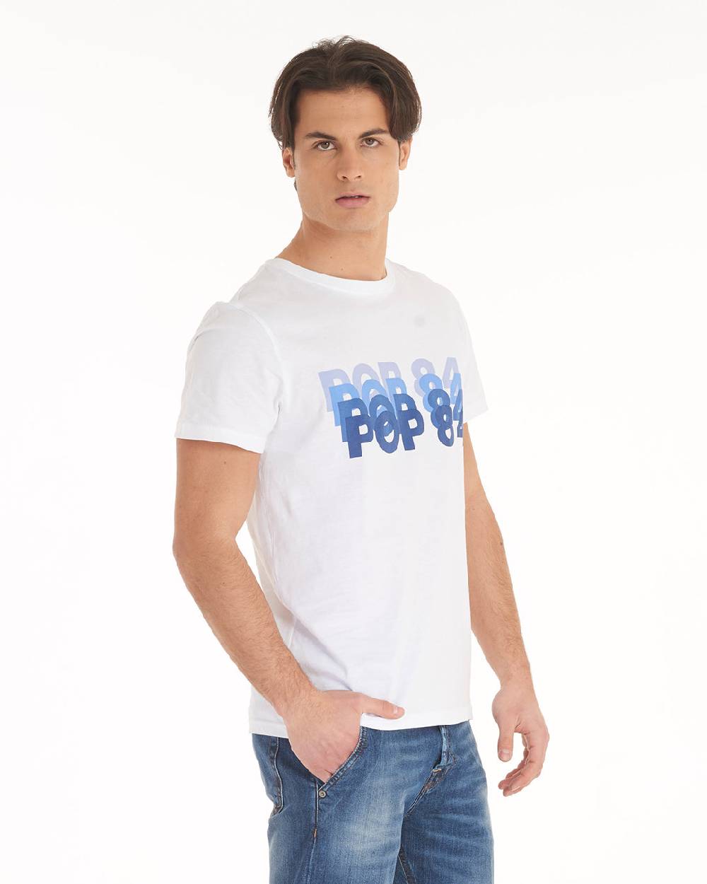 Pop84 T-shirt Scritta POP84 Pezzi Unici