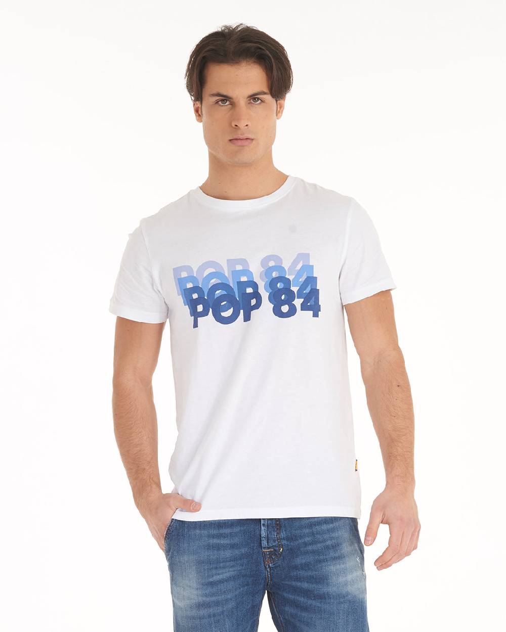Pop84 T-shirt Scritta POP84 Pezzi Unici