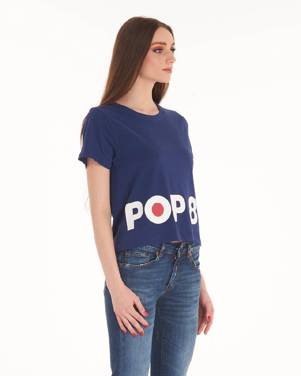 Pop84 T-shirt Scritta POP84 In Vendita