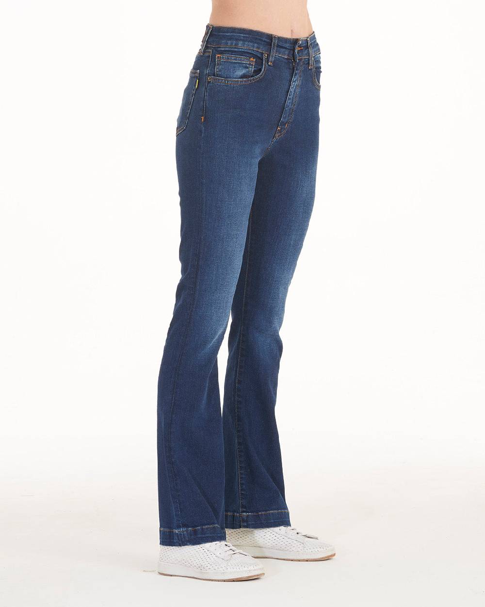Pop84 Jeans zampa vita alta modello Francy Saldi