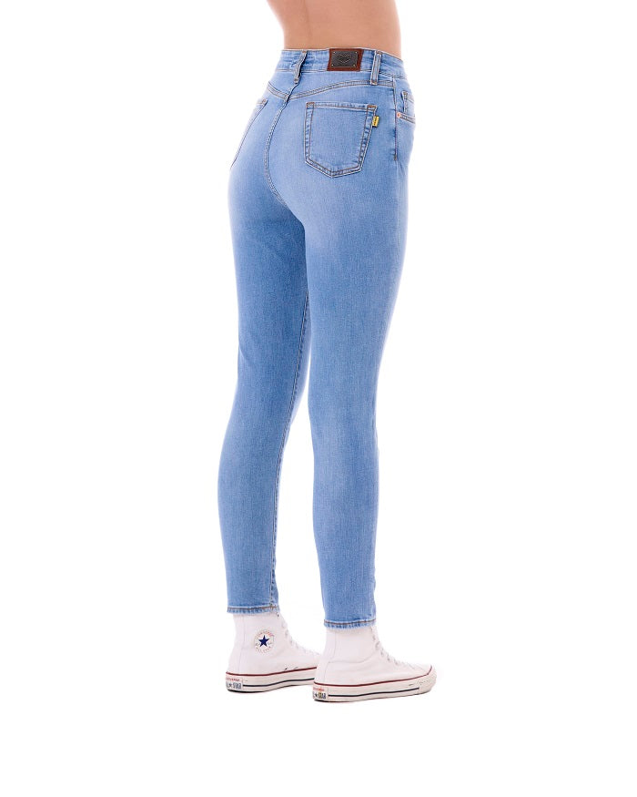 Pop84 Jeans vita alta slim fit modello Niky Saldi Di Fabbrica