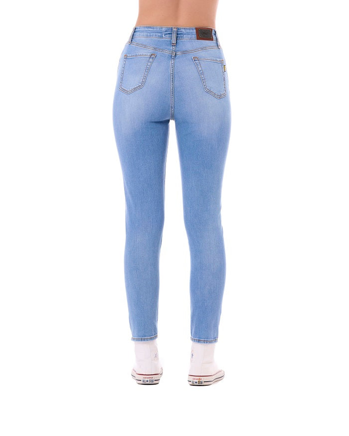 Pop84 Jeans vita alta slim fit modello Niky Saldi Di Fabbrica
