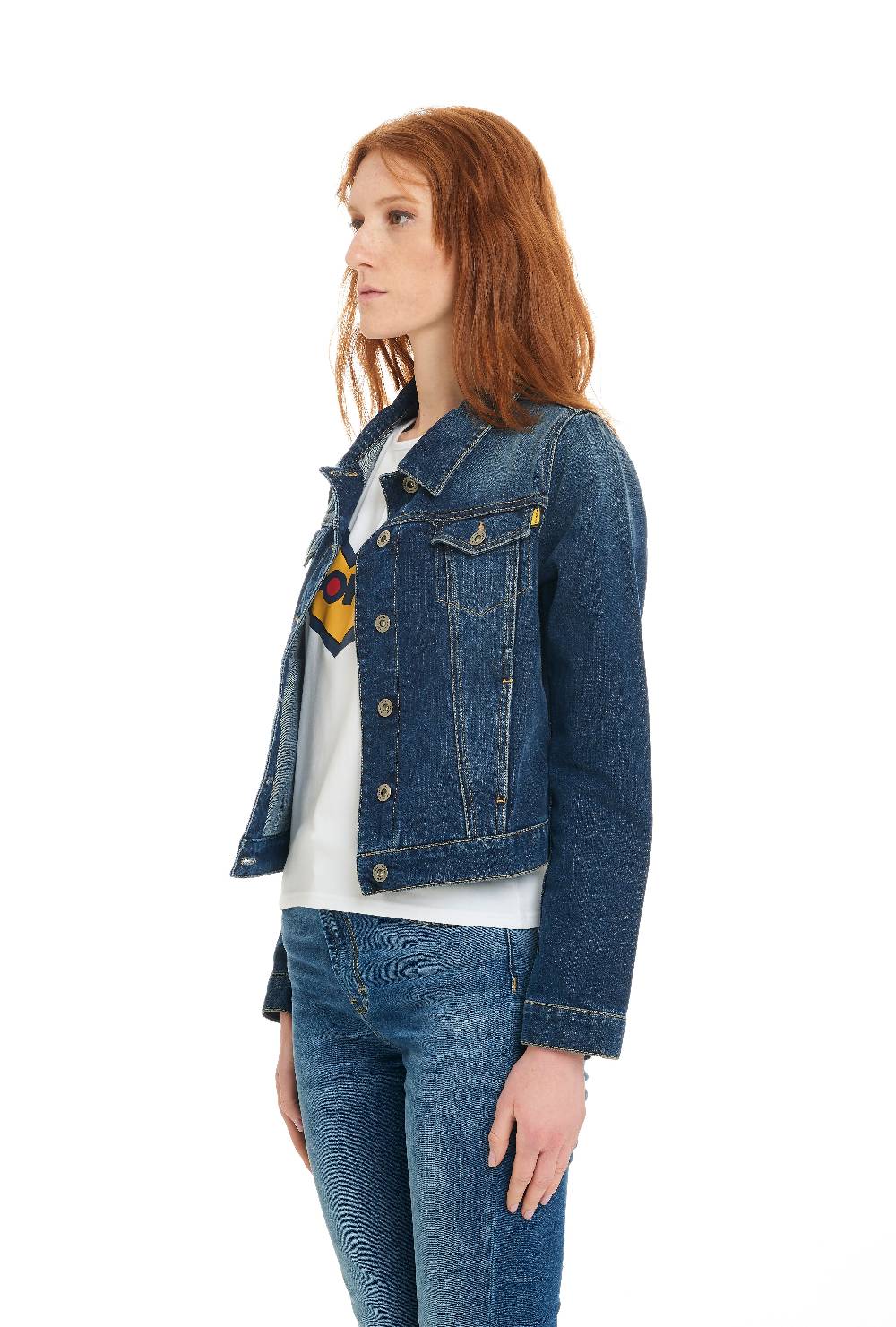 Pop84 Giubbino jeans lavaggio medio Italy