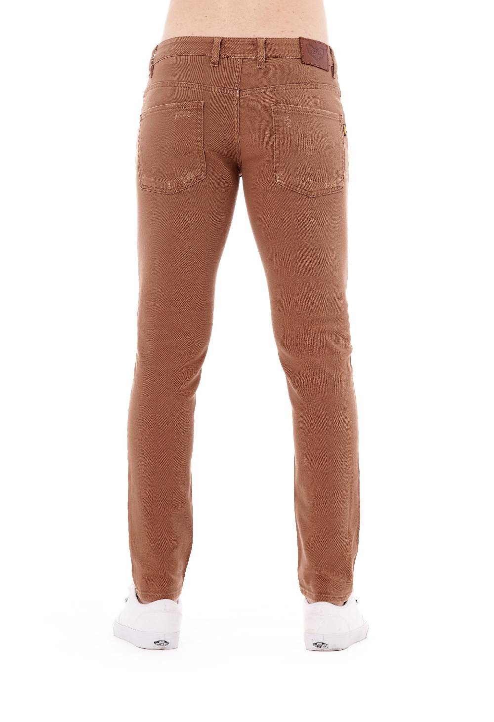 Pop84 Pantalone in bull denim con rotture modello Berlino Promozione
