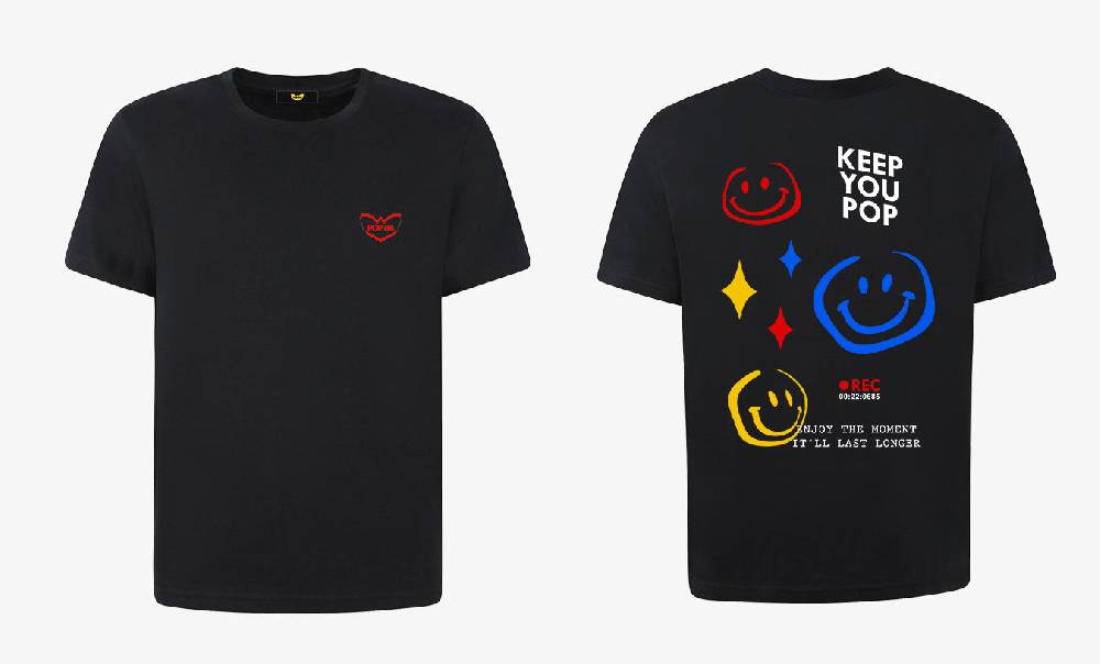 Pop84 T-shirt POP84 'Keep You Pop' Spedizione Gratuita