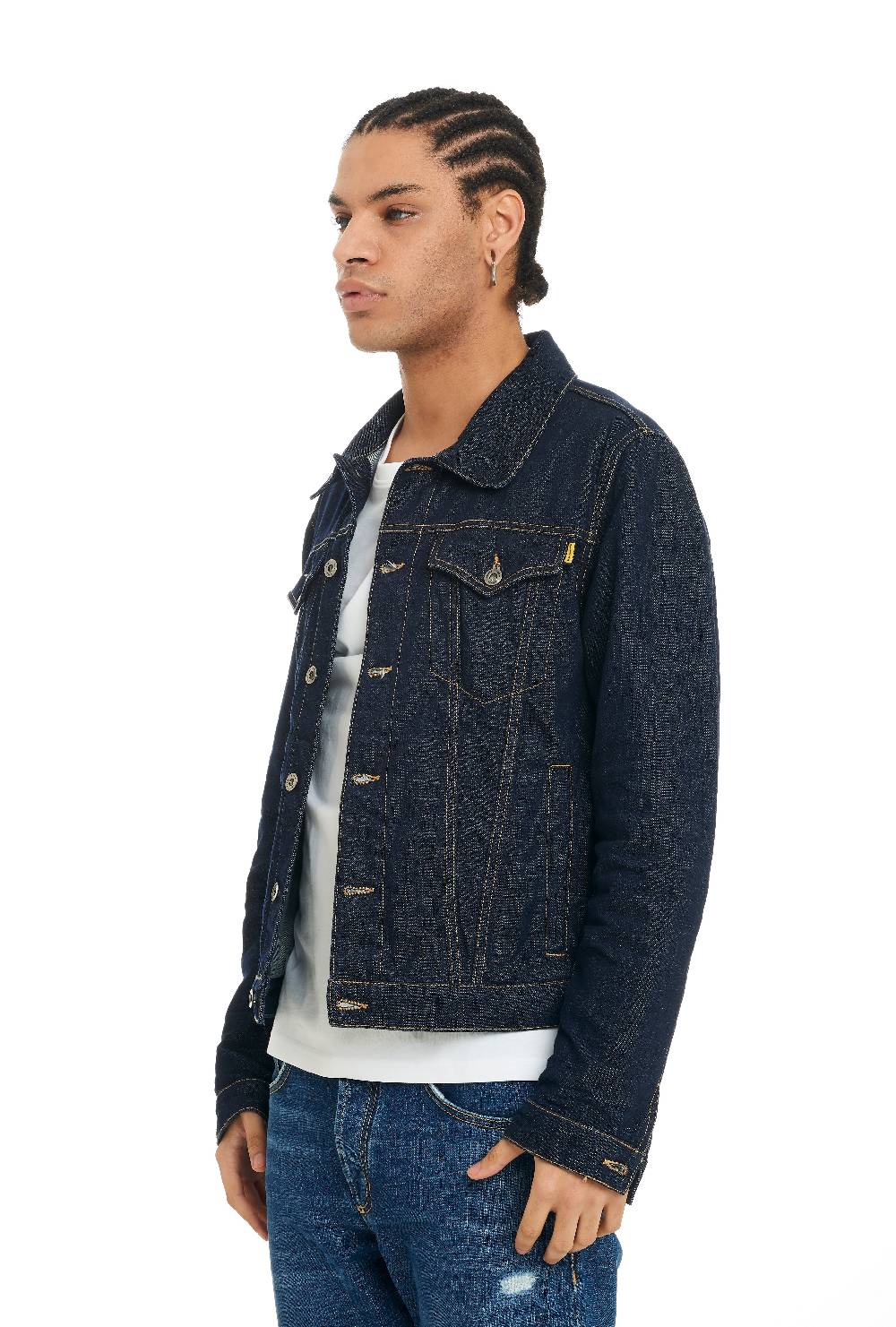 Pop84 Giubbino jeans lavaggio scuro Fino Al -60%
