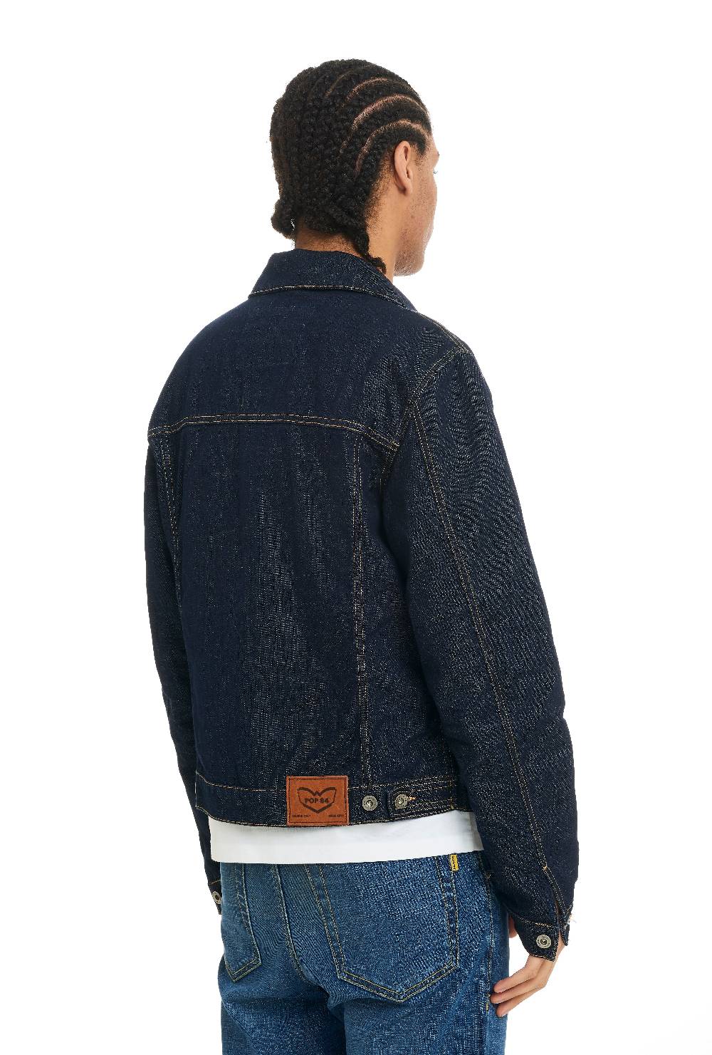 Pop84 Giubbino jeans lavaggio scuro Fino Al -60%