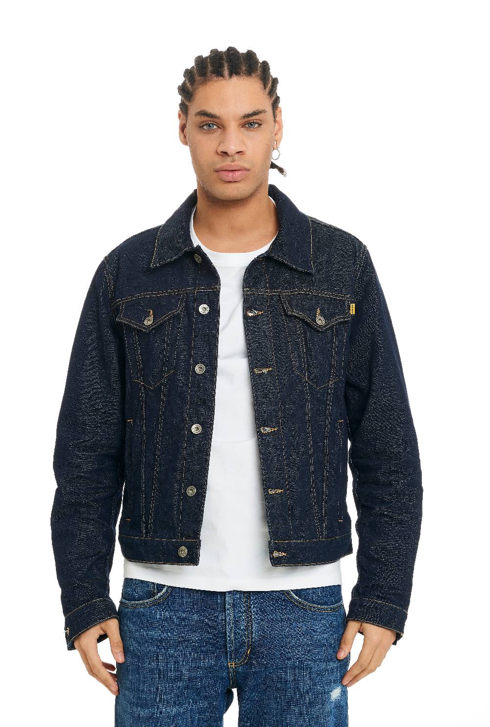 Pop84 Giubbino jeans lavaggio scuro Fino Al -60%