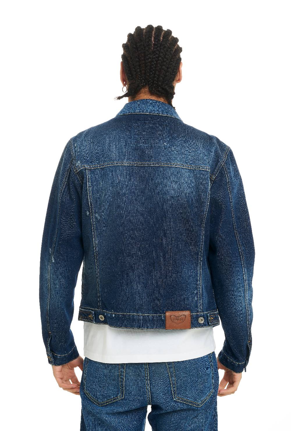 Pop84 Giubbino jeans lavaggio medio Sottocosto