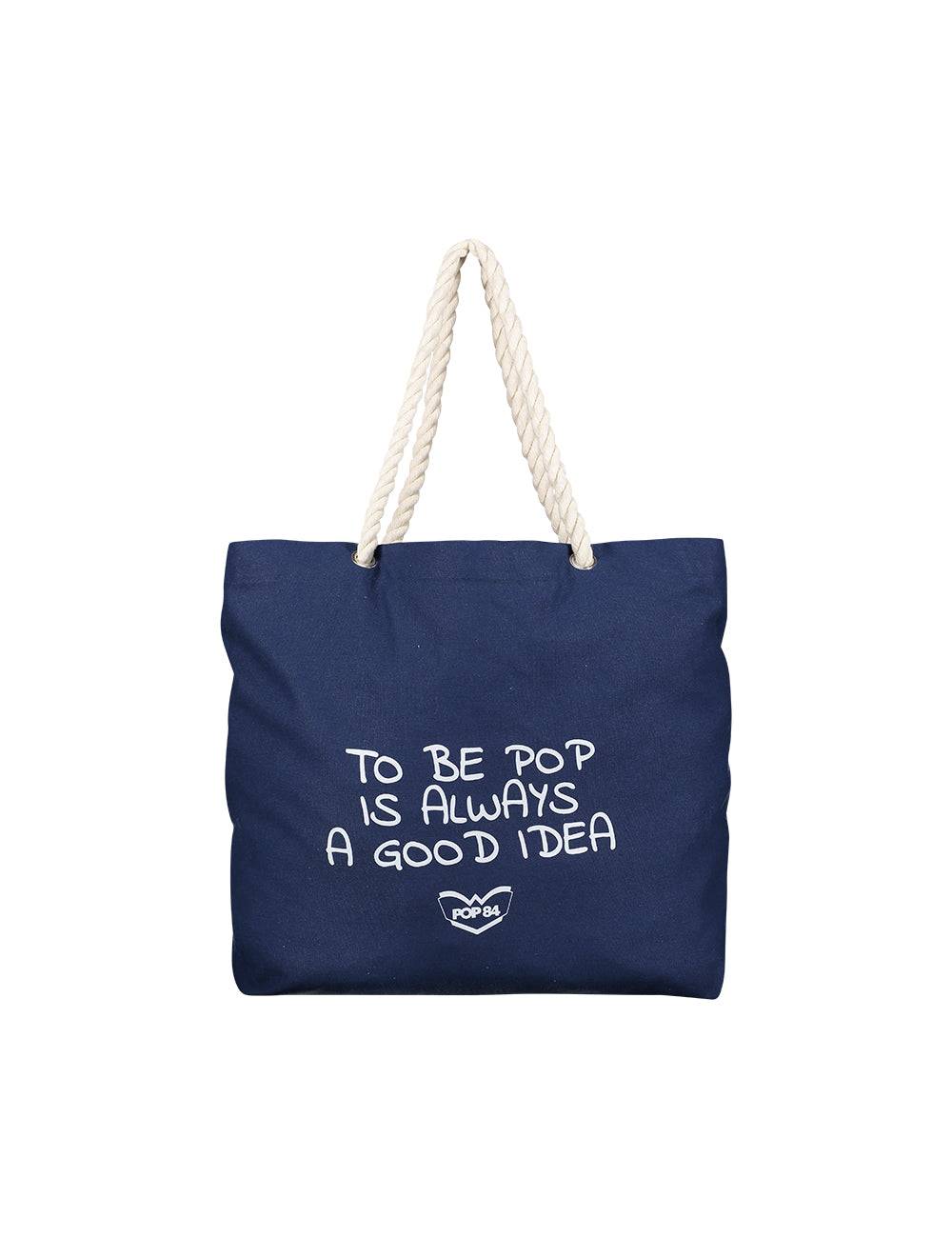 Pop84 Borsa con manici in corda "TO BE POP" Offerta