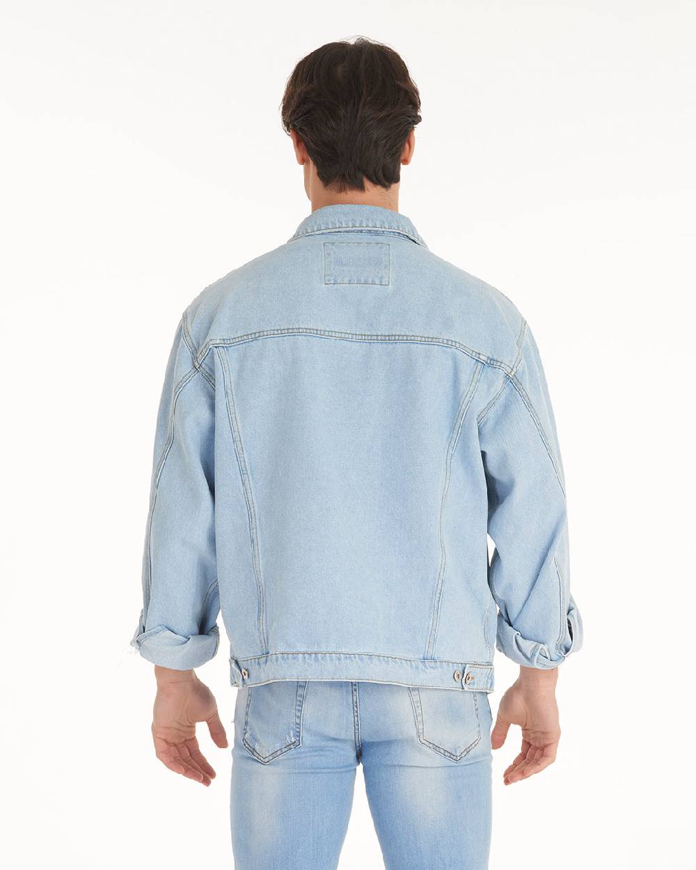 Pop84 Giubbino jeans over fit lavaggio chiaro Outlet
