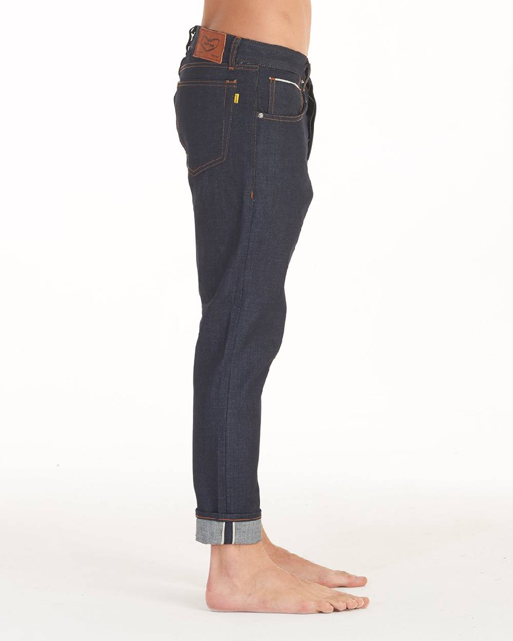 Pop84 Jeans CIMOSATO non lavato tessuto giapponese Saldi Di Fabbrica