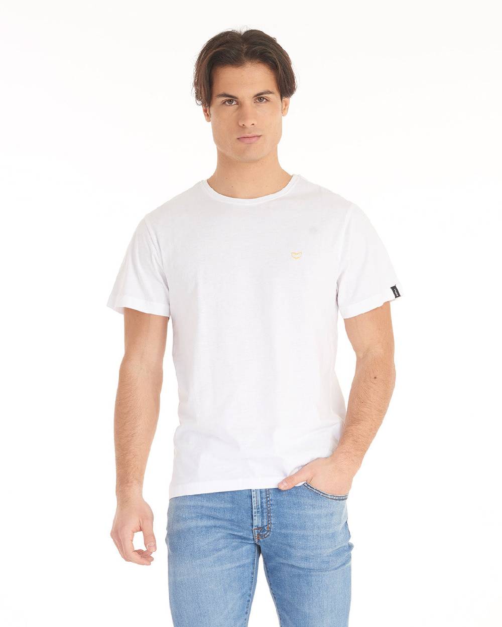 Pop84 T-shirt Logo Piccolo Gommato POP84 Vendita Calda