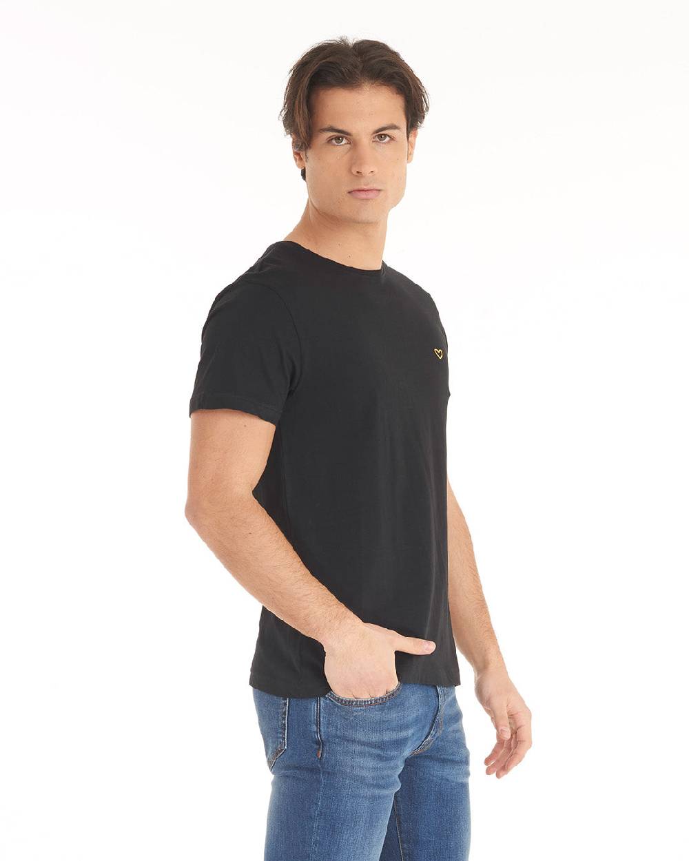 Pop84 T-shirt Logo Piccolo Gommato POP84 Vendita Calda