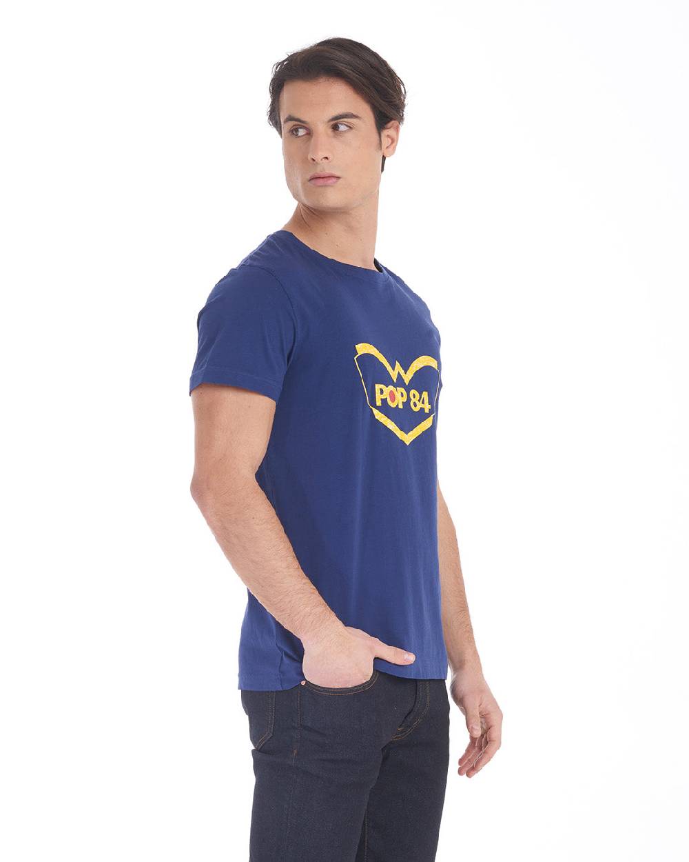 Pop84 T-shirt Logo Gommato POP84 Nuova