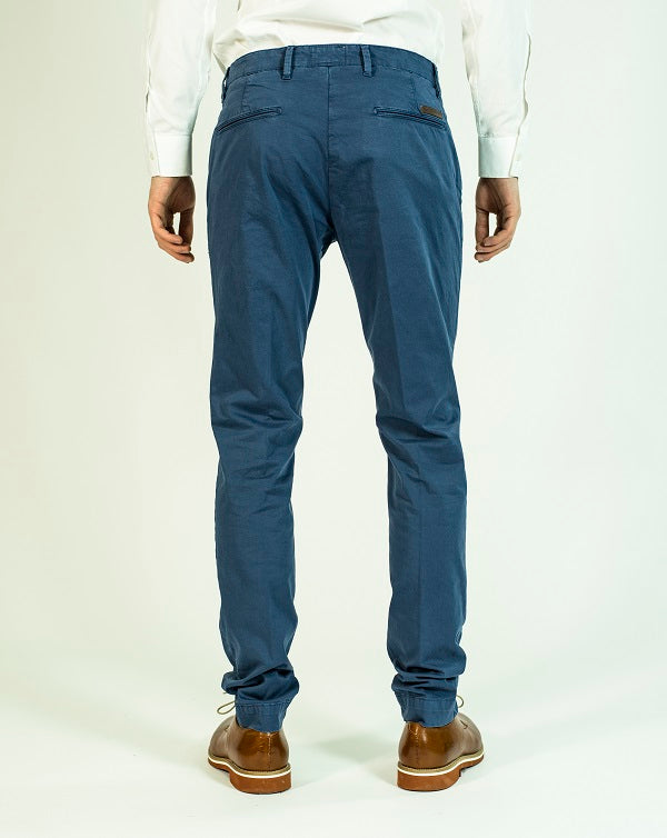 Pop84 Pantalone slim fit modello Milano con taschino Qualità