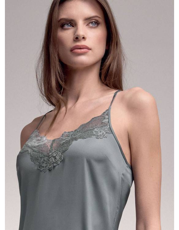 Lormar Camicia da notte spalla stretta - Serie SATÈN 2025