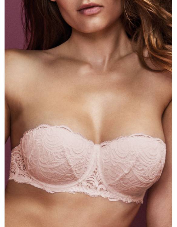 Lormar Reggiseno Fascia imbottita in pizzo leavers - Frizzante Fascia Hotsell