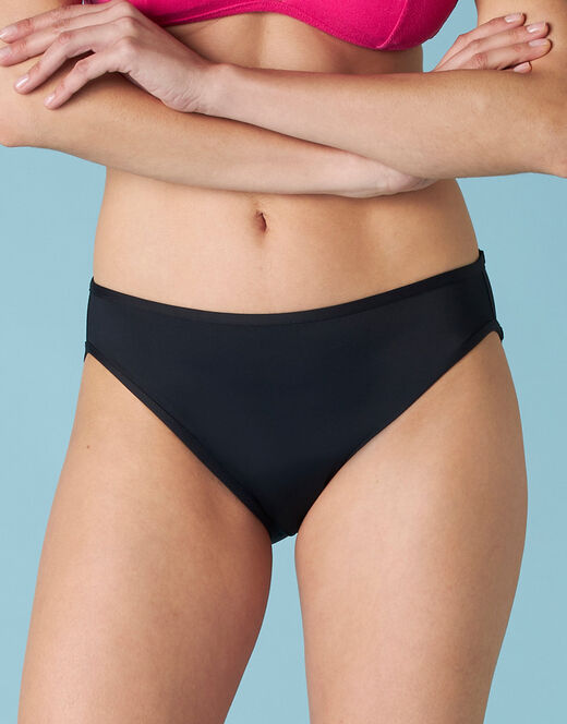 Lovable Slip da spiaggia assorbente per il ciclo flusso medio, Nero Presa