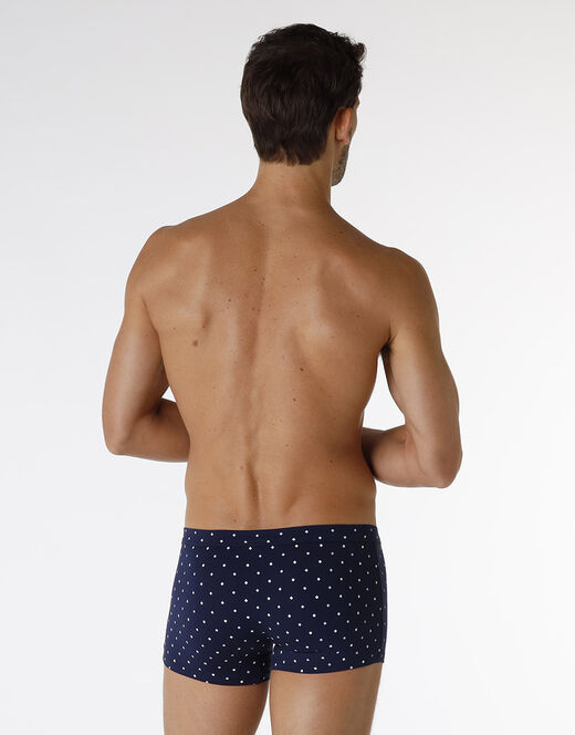 Lovable Boxer Classic Cotton Modal, blu navy con stampa geometrica Offerte