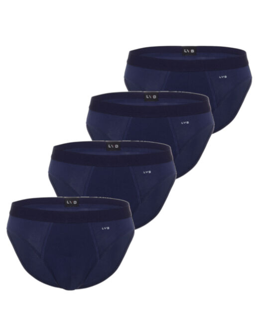 Lovable Slip in cotone elasticizzato, confezione x4 blu Moda