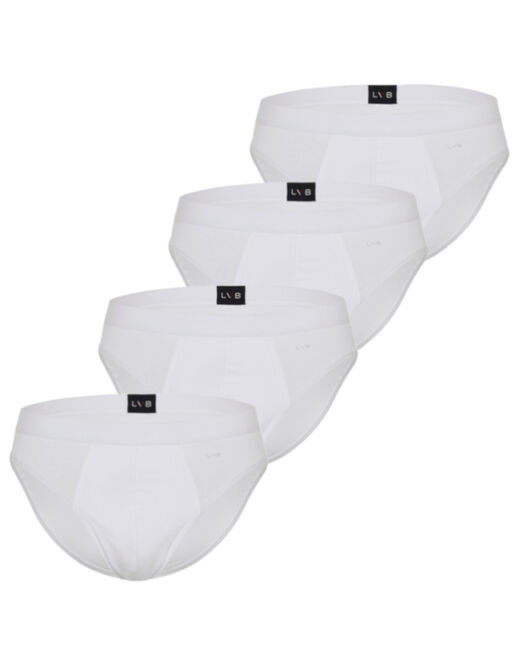 Lovable Slip in cotone elasticizzato, confezione x4 bianco Qualità