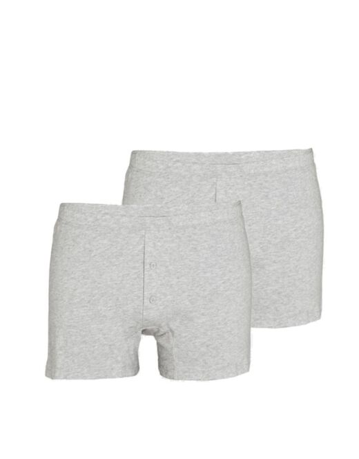 Lovable Boxer parigamba Bipack in 100% cotone Pure Cotton, grigio melange Vendita