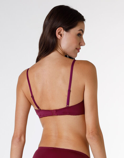 Lovable Reggiseno con ferretto Exquisite Lace in pizzo e microfibra, bordeaux I Più Venduti