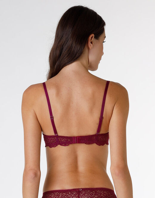Lovable Reggiseno imbottito con ferretto Exquisite Lace, bordeaux In Linea