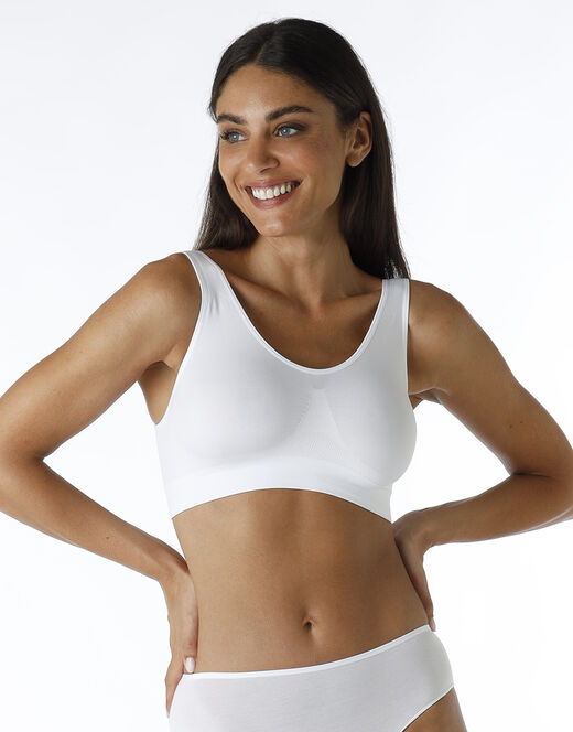 Lovable Reggiseno brassière yoga Active Comfort a basso impatto, bianco Sconto